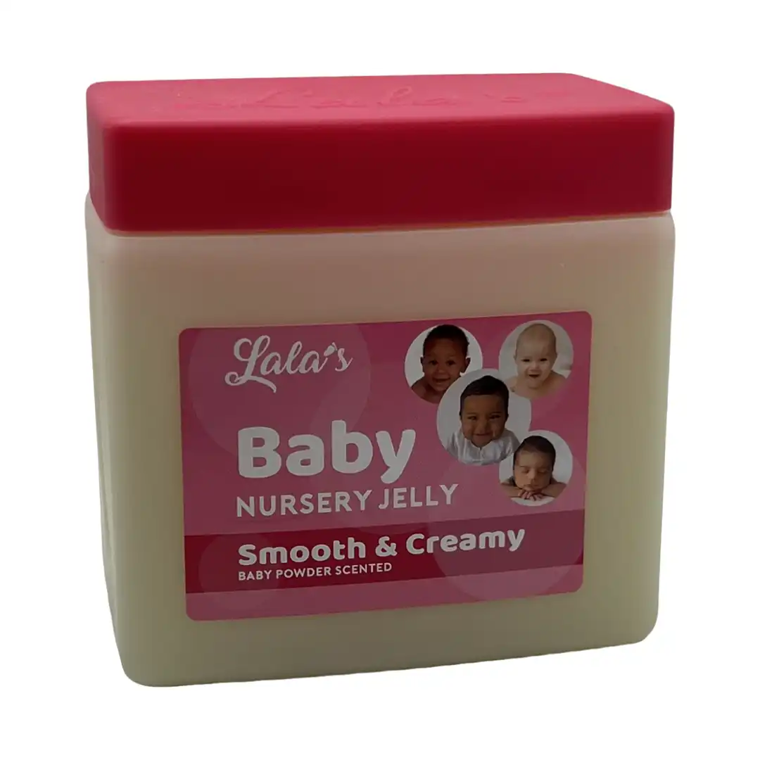 lala's baby nursery jelly - smooth & creamy (baby powder scented)-