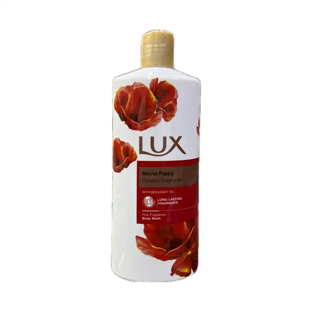 Lux secret poppy with bergamot oil body wash 